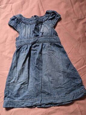 Mudd Blue Denim-Look Girls' Casual Dress